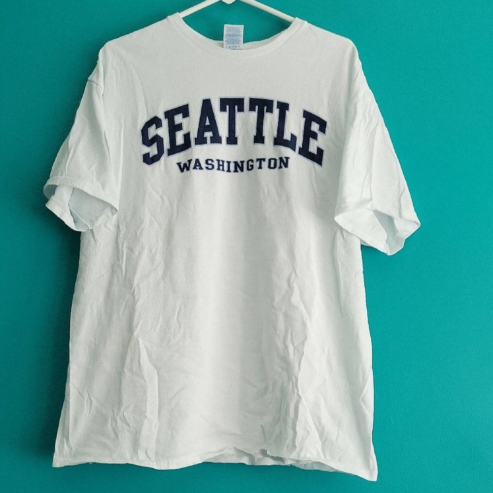 Delta White Seattle Washington Tee